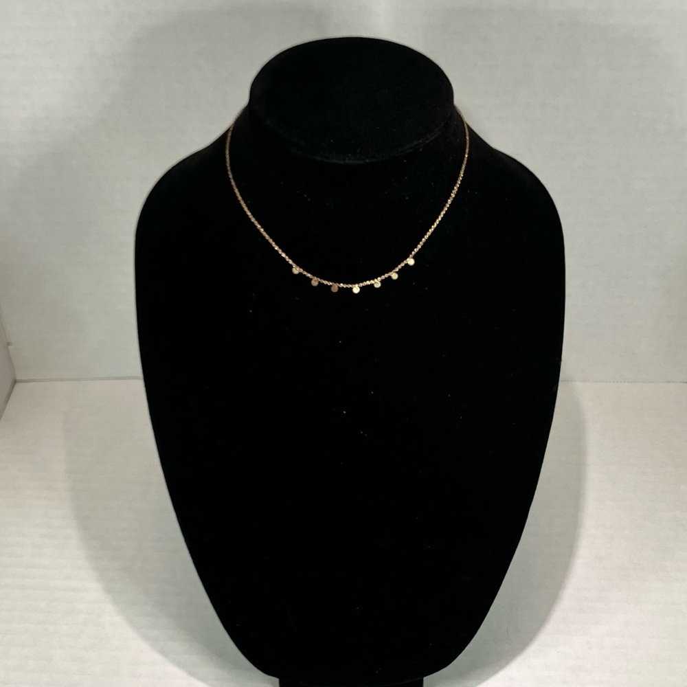 Gold/Bronze Necklace with Circle Charms